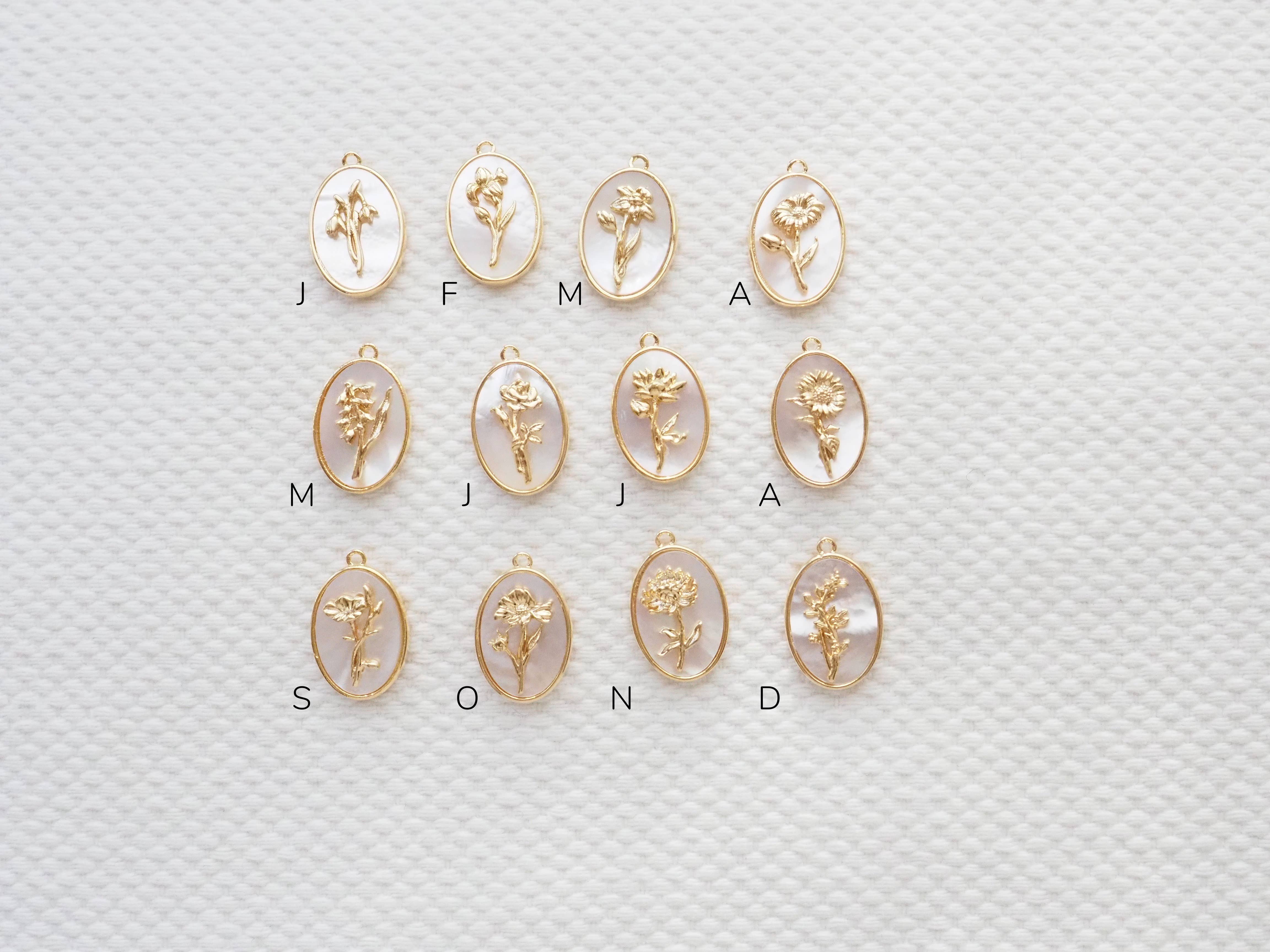 Ann & für mich - Venta al por mayor Collares con colgantes/abalorios - Collar flores de nacimiento Aster septiembre1