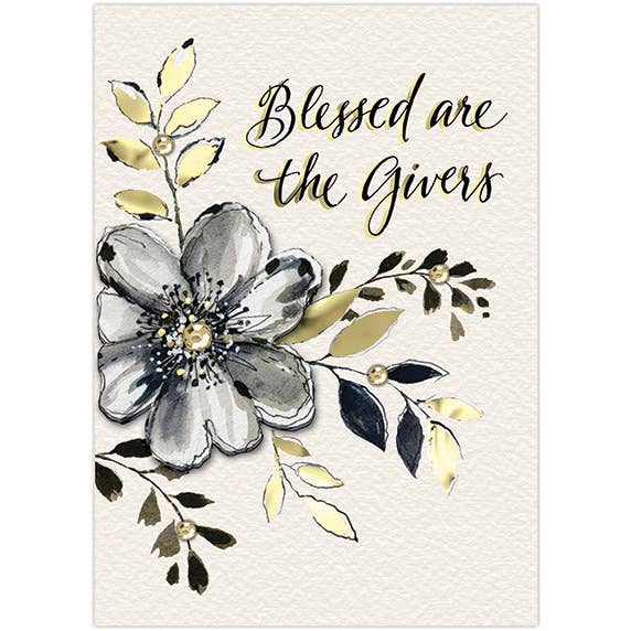 Punch Studio Greeting Card -TY BLESSED GIVERS for wholesale by Punch Studio
