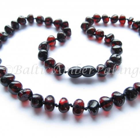 Baltic Amber Necklace, Cherry Color Beads for wholesale by Baltic Amber Palanga