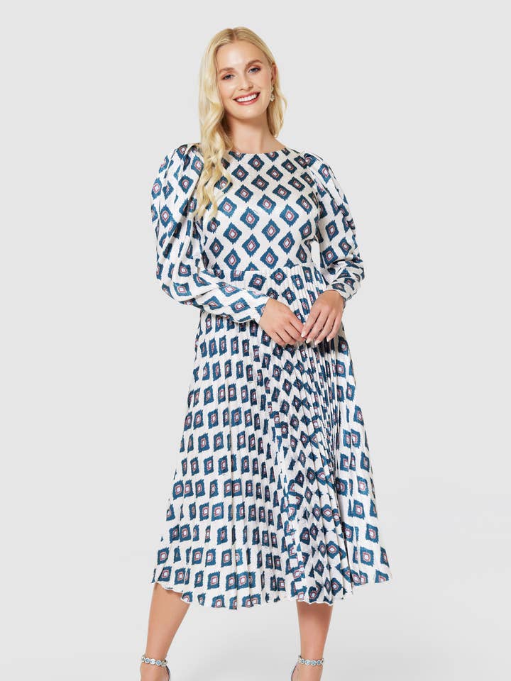 Closet London Pleated Dress D9997 for wholesale by Closet London