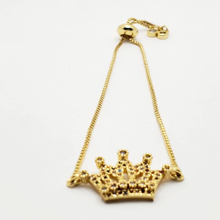 Tots And Tumblers Art - Wholesale Charm/Dangle Bracelet - Crown Slider Bracelet8