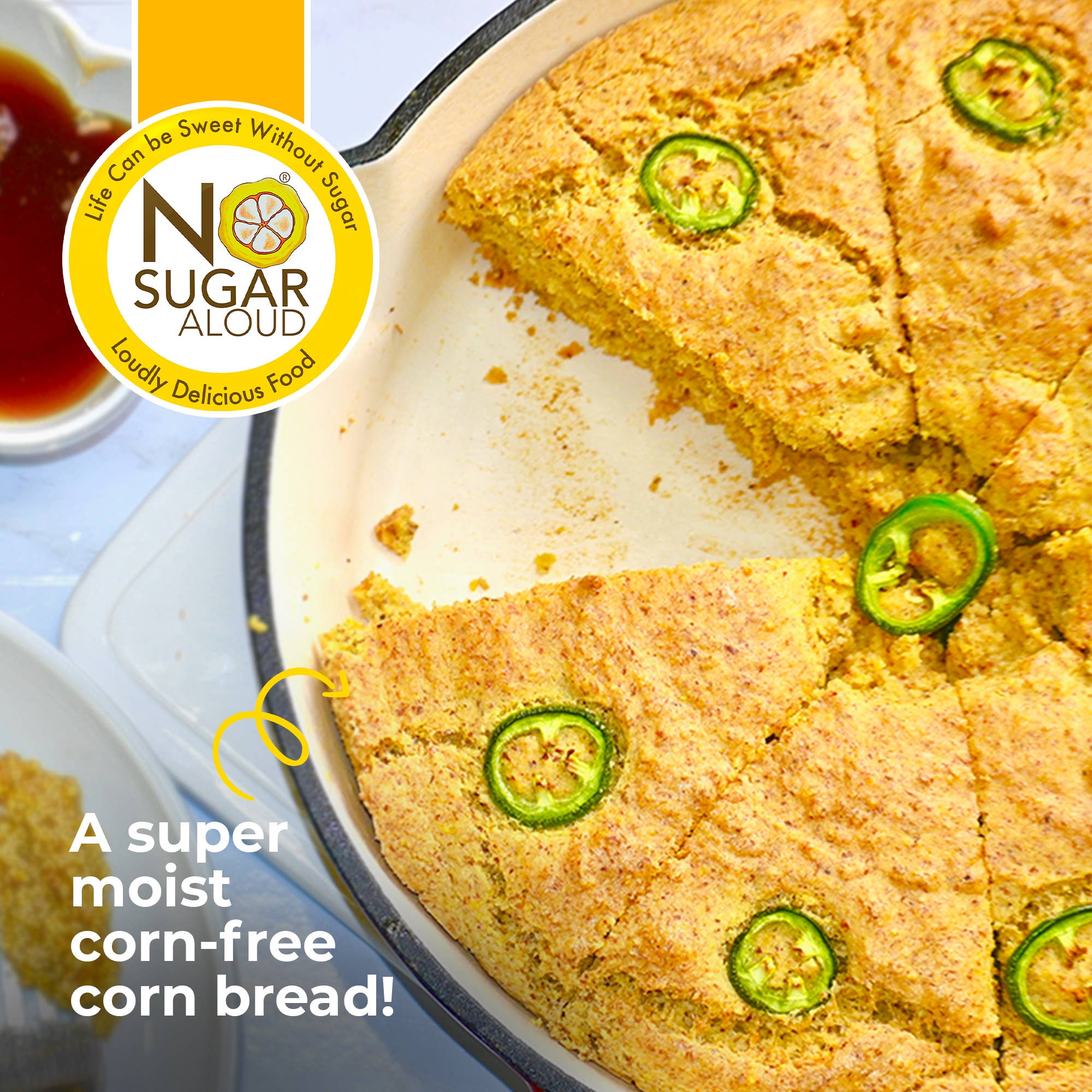 No Sugar Aloud LLC – wholesale Cornbread mix – Low Carb Cornbread Mix - Corn Free7