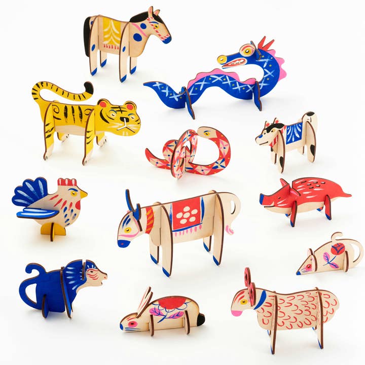 Kit de décoration d'animaux du zodiaque pour la vente par Metio Studio
