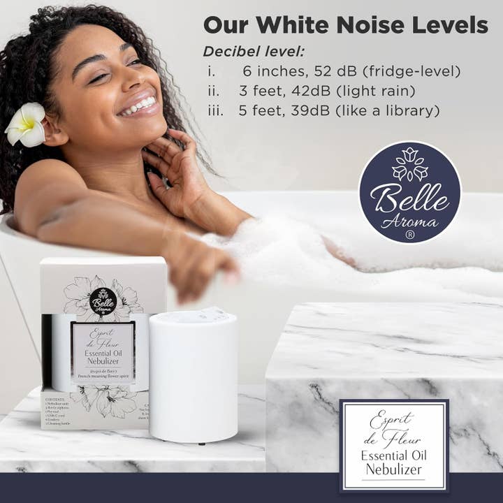 Belle Aroma® - Wholesale Electronic Diffuser - Esprit de Fleur Essential Oil Nebulizer-Light Stone Finish