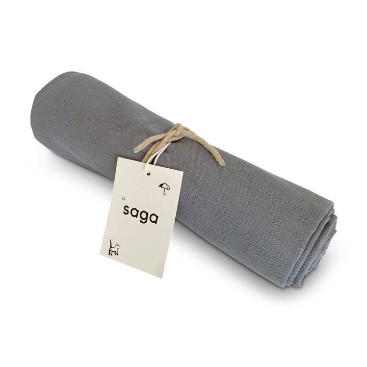 Swaddle - Ash - 100% Organic cotton for wholesale by Saga Copenhagen