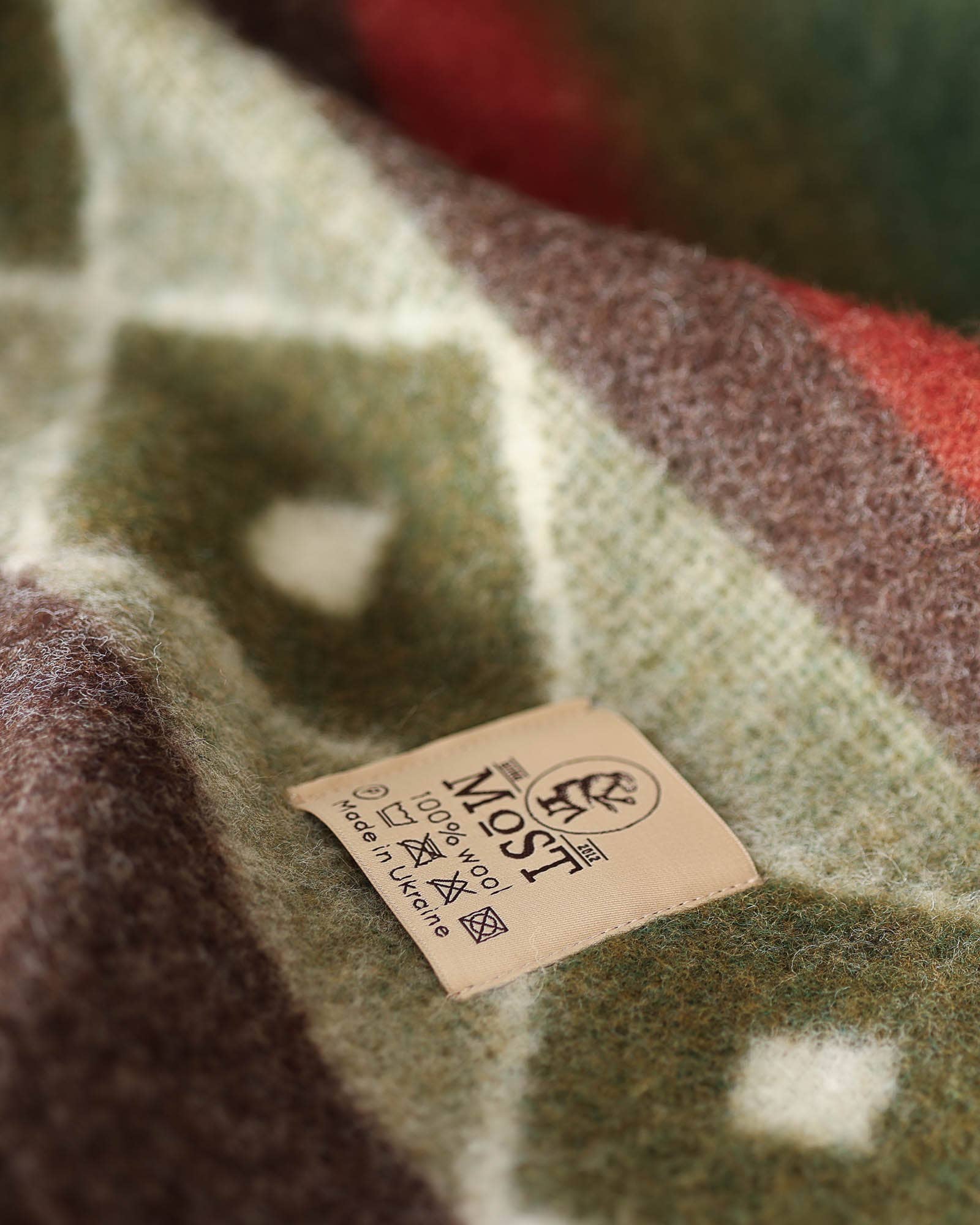 MoST - Wholesale Bedding Blanket - Wool bed Blanket TRIBE - double - green3