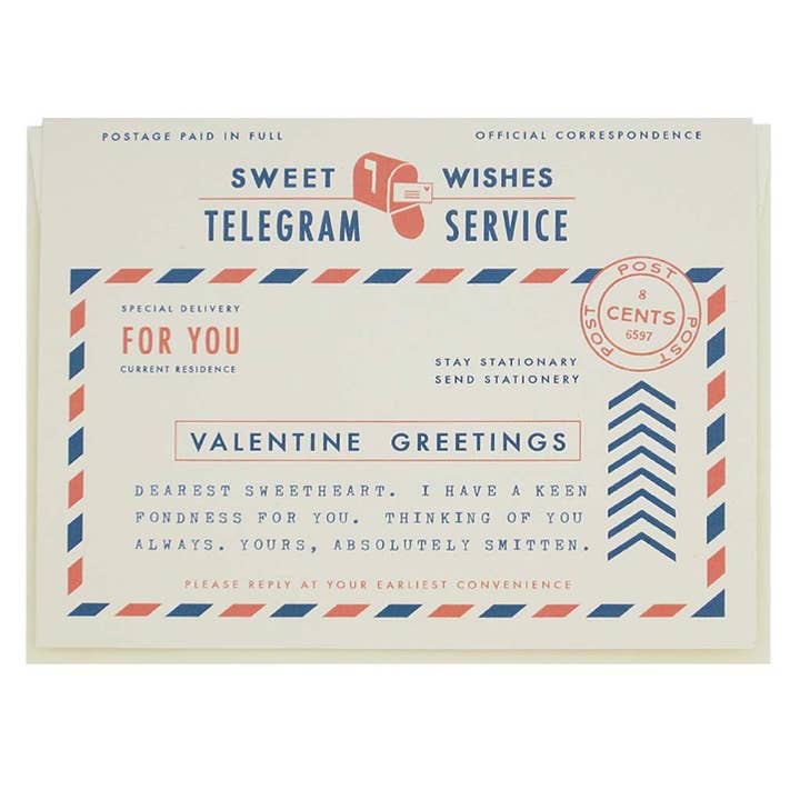 Valentine's Day Telegram for wholesale by The Regional Assembly of Text