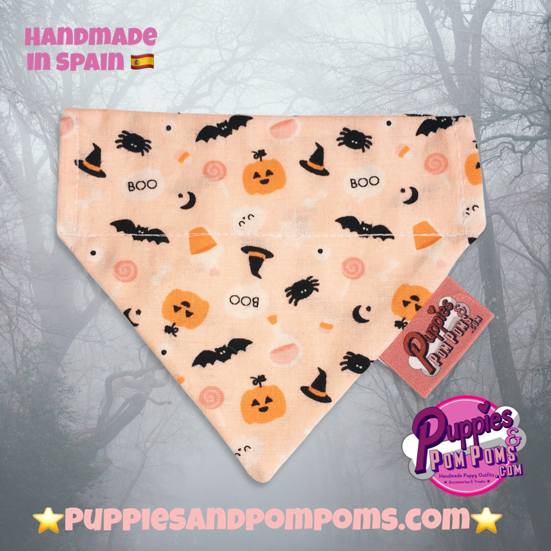 Puppies & Pom Poms - Wholesale Pet Bandana - Dog - Boo! Halloween Pumpkin & Creepy Critters Dog Bandana5