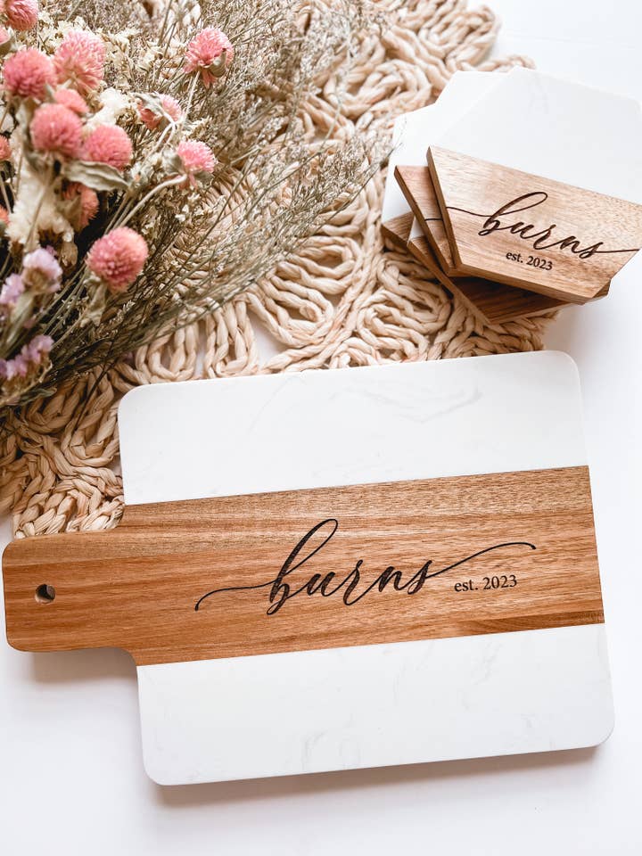 Personalized Cutting Board for wholesale by Simply Adoorable Designs