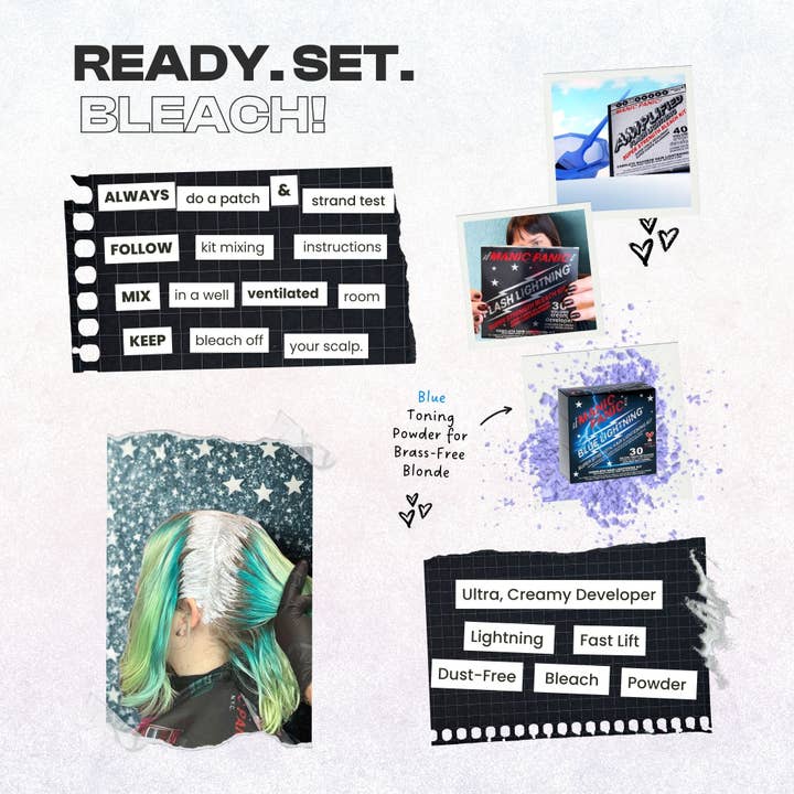 Manic Panic - Wholesale Hair Dye - Flash Lightning® Hair Bleach Kit 40 Volume1