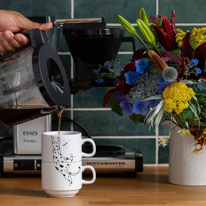 helen b - Wholesale Coffee Mug - stackable mugs meow (set*2)3