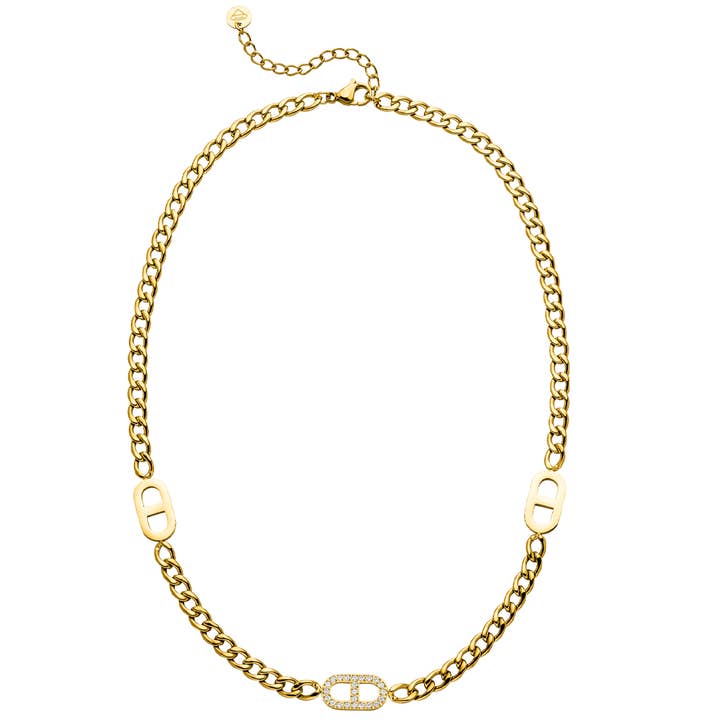 Schmuckgroßhandel – Großhandel Gliederhalskette – Prestige 2 Halskette | 18K vergoldet4