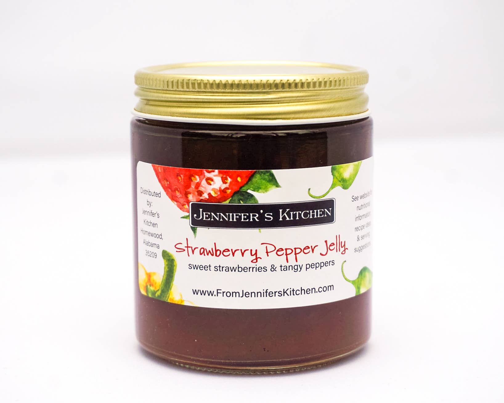 Jennifer's Kitchen - Wholesale Jam/Jelly - Mini Strawberry Pepper Jelly - 4oz - CASE of 24