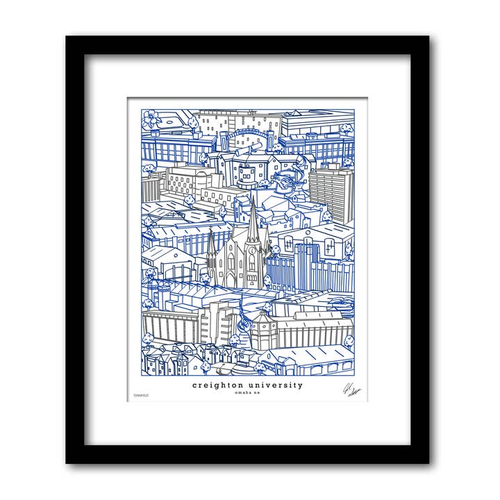 Creighton University Campus Artwork Nebraska Kunst for engroshandel hos Townsville Art