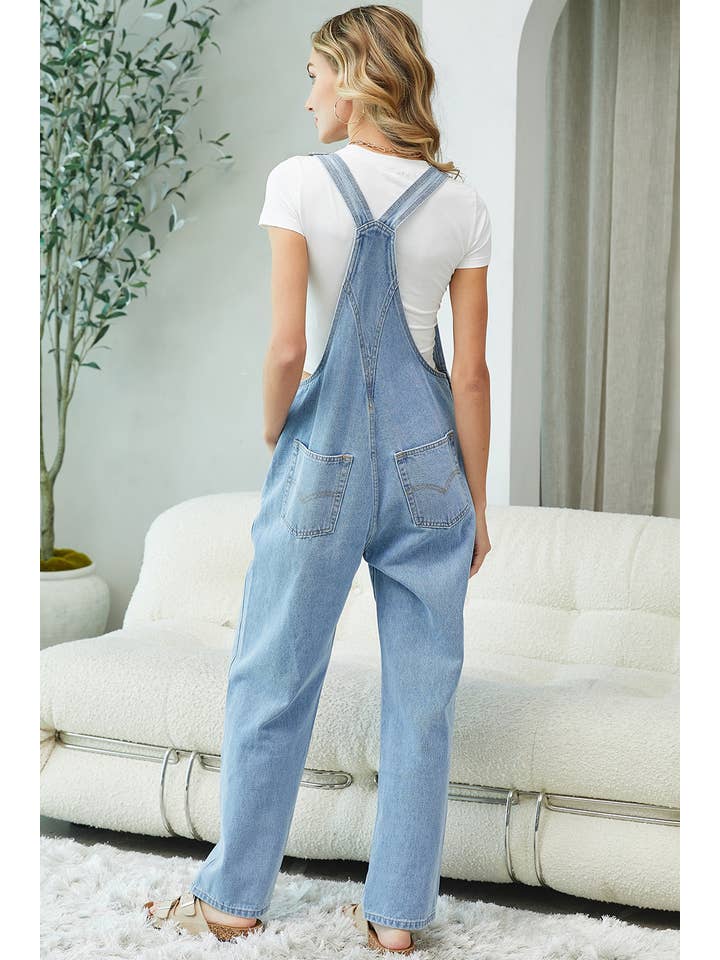 Sweet Lovely by Jen - Wholesale Overalls - Women's - DENIM ADJUSTABLE STRAPS OVERALLS45