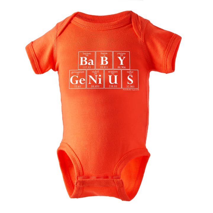 Body BABY GENIUS por atacado de Periodically Inspired