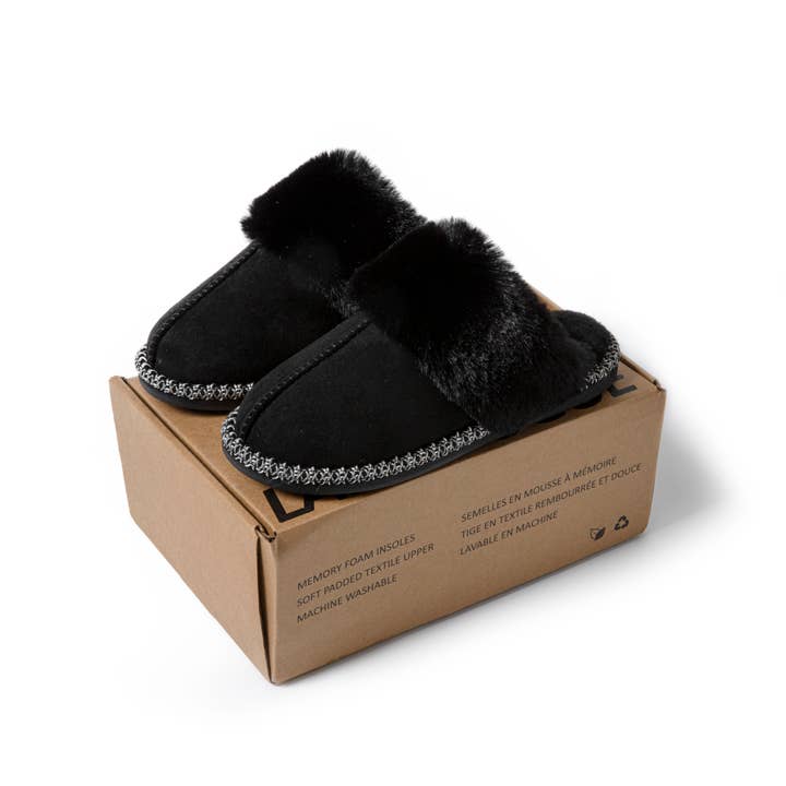 CLW Distributors INC – Engroshandel Slippers - Dame – Vinter veganske indendørs hjemmesko til kvinder