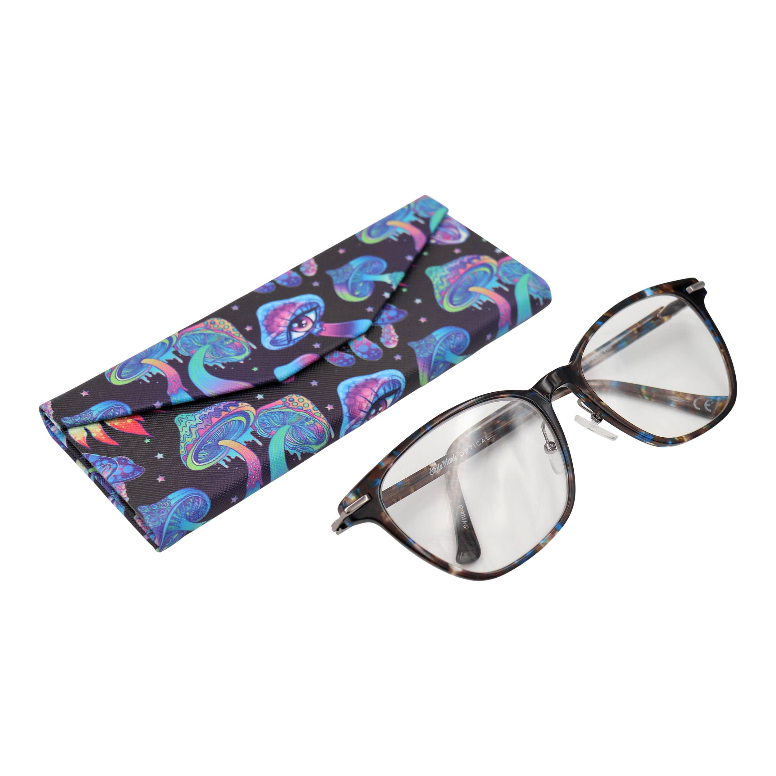 Real Sic – wholesale Fodral för glasögon och solglasögon - Unisex – Trippy svamp glasögon fall - ockult - Veganskt läder7