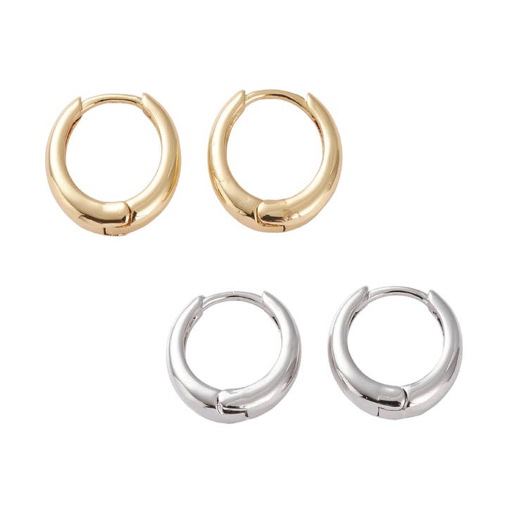 Oval Huggie Hoops for wholesale by Annie Austen | Jewelry • Accessories