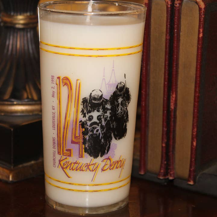 Authentic Kentucky Derby Soy Candle for wholesale by Alex and Ari Candle Co.
