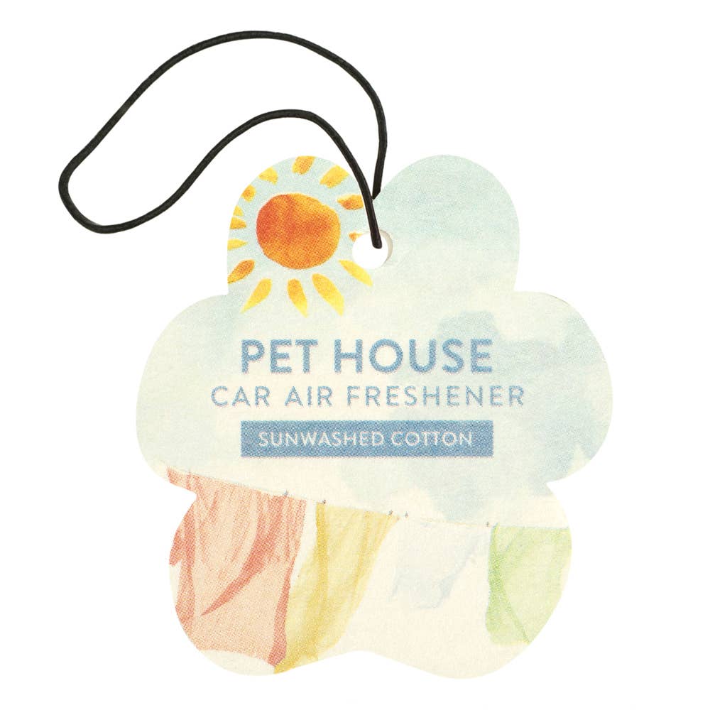 Pet House by One Fur All - Wholesale Car Freshener - Unisex - Sunwashed Cotton Car Air Freshener2