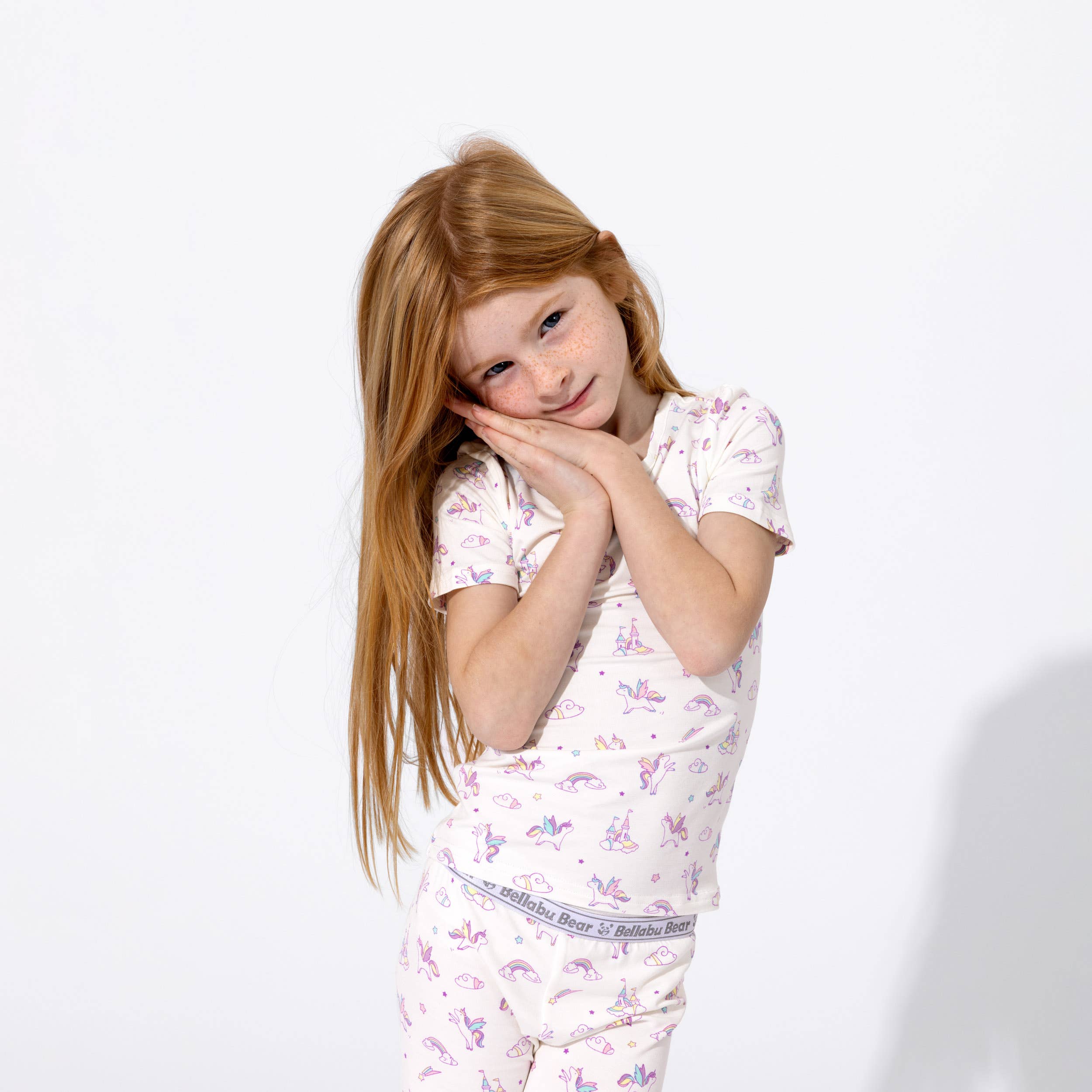 Bellabu Bear – wholesale Sleepwear set – Kids – Unicorn Bamboo Kids Short Set2