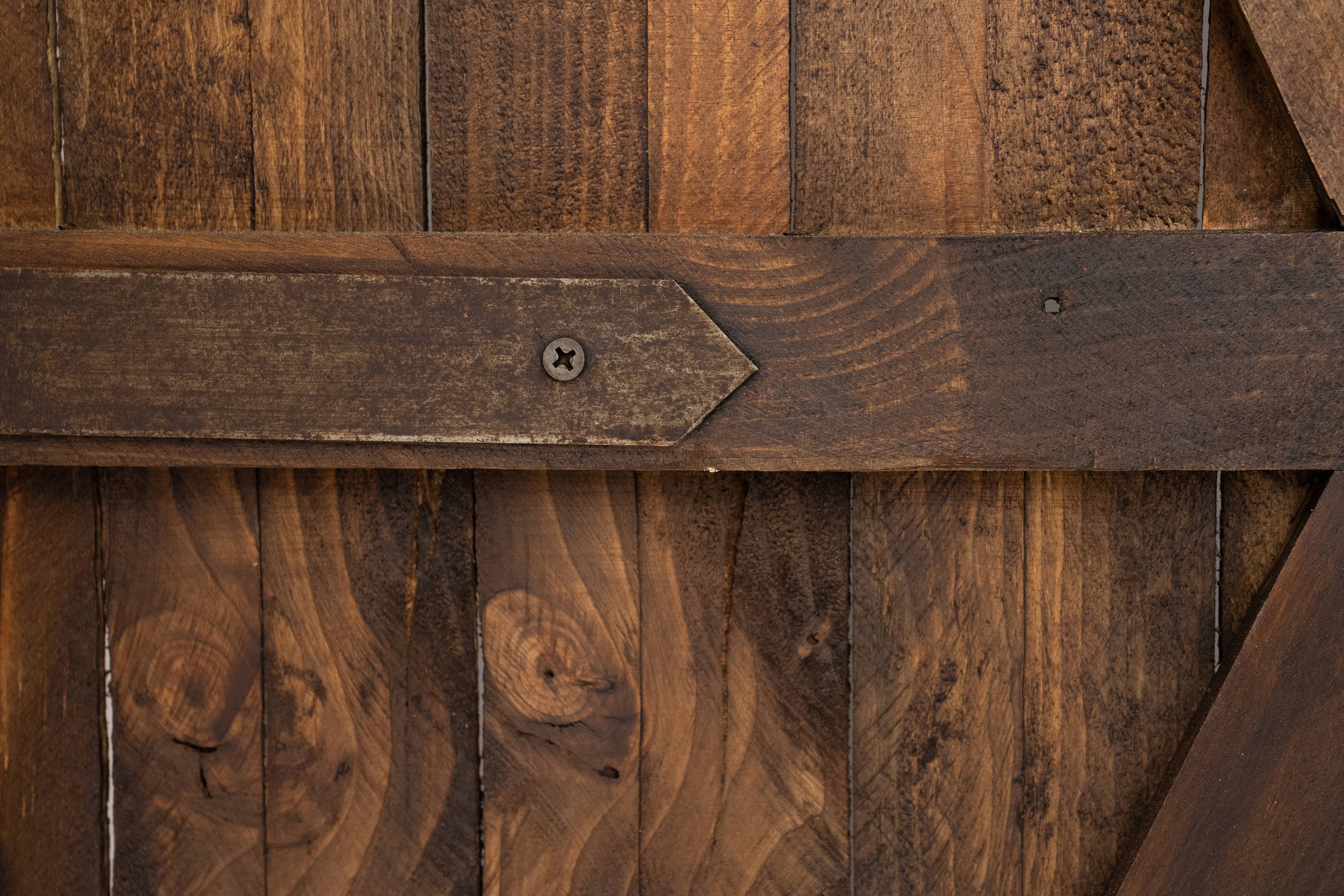 My Amigos Imports - Wholesale Wall Accent - Arched Farmhouse Wall Doors-Pair-Windows-32x48-Large-Brown1