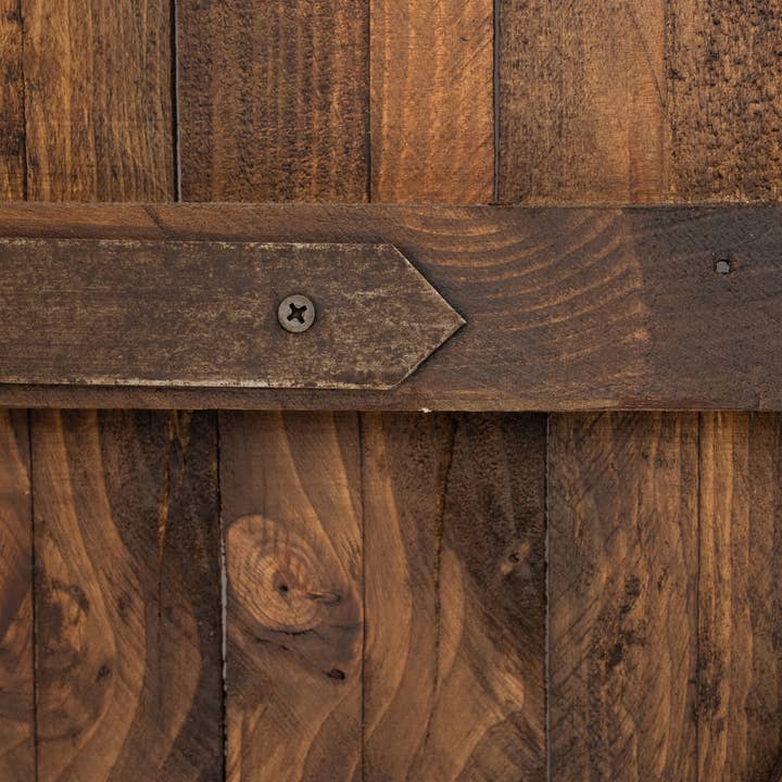 My Amigos Imports - Wholesale Wall Accent - Arched Farmhouse Wall Doors-Pair-Windows-32x48-Large-Brown1