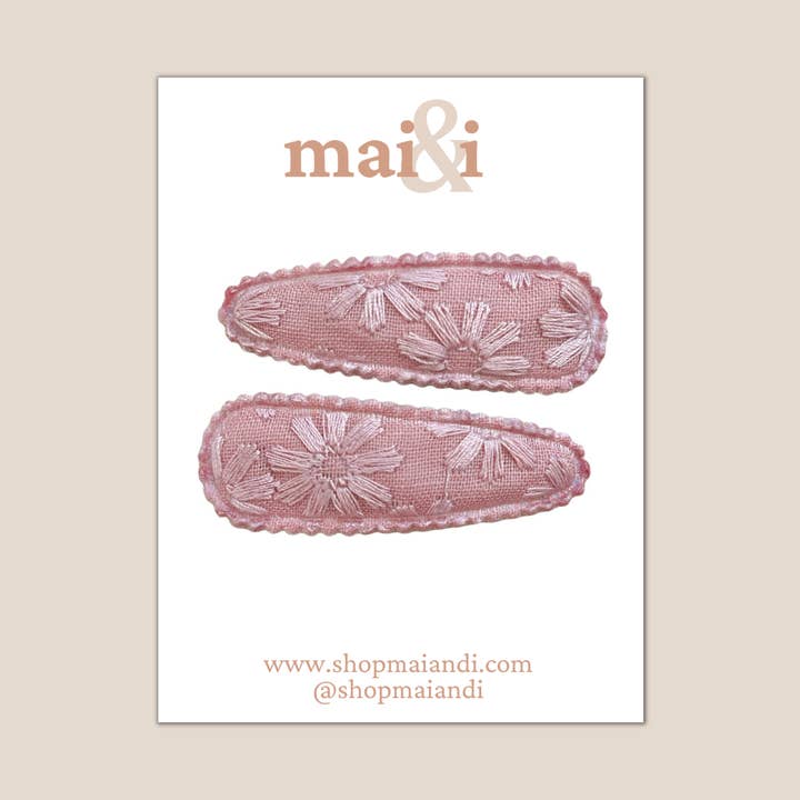 ensemble de clips à pression corail pour la vente par Mai & I