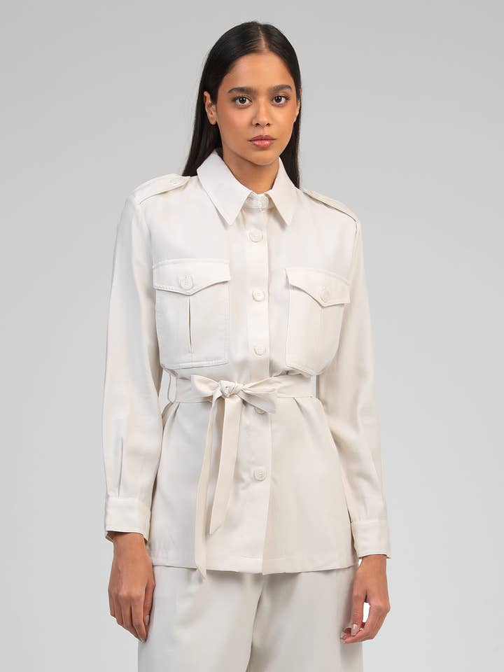 JACKA ZOANA ecru för wholesale av An'ge