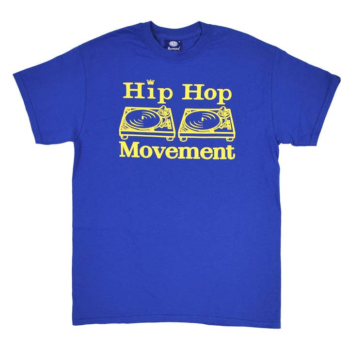 Tee-shirt Hip Hop Movement (bleu roi) pour la vente par Aerosoul Limited