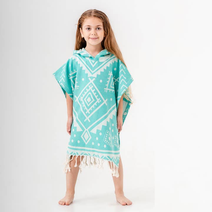 Kikoya - Wholesale Poncho Towel - Kids & Baby - Kid Hooded Poncho Surf Changing Swimming Beach Towel Shower
