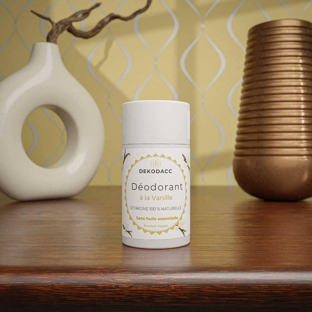 DEKODACC - Wholesale Deodorant - Unisex - 100% natural and vegan Vanilla deodorant stick 50 g