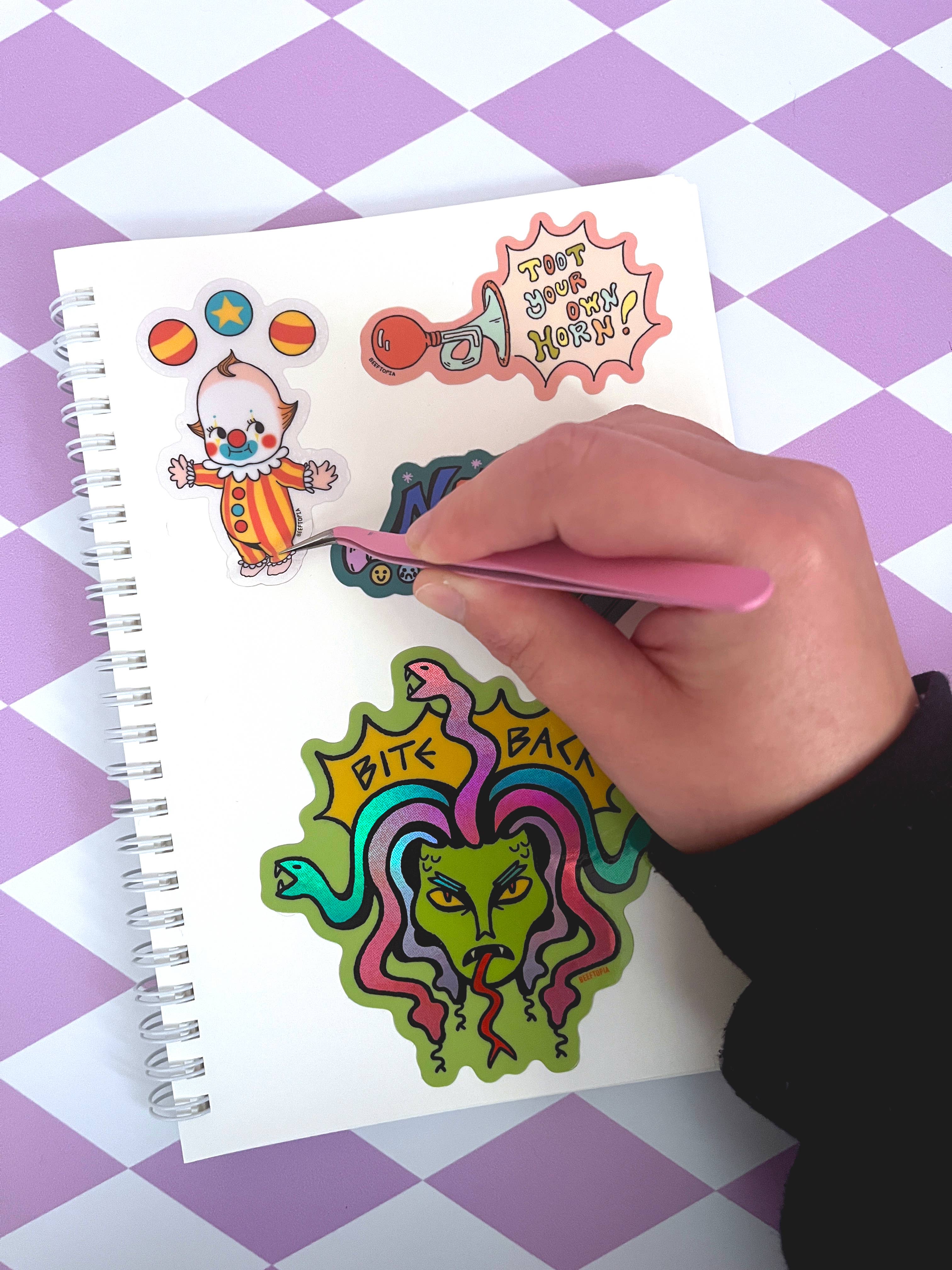 Beeftopia - Wholesale Notebook - Chaotic Collector Reusable Sticker Book 4