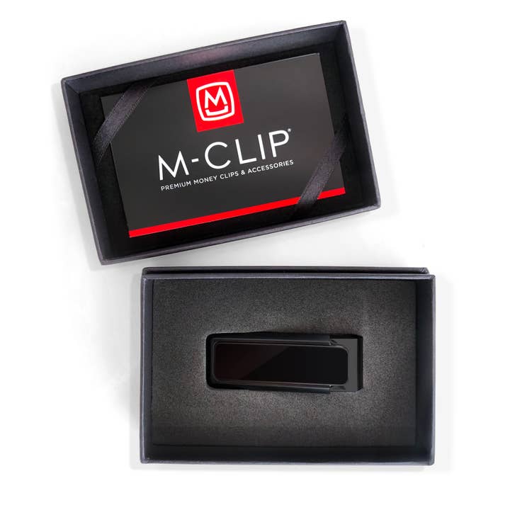 M-Clip – wholesale Money clip – Unisex – Stainless Blackout Chevron Money Clip1