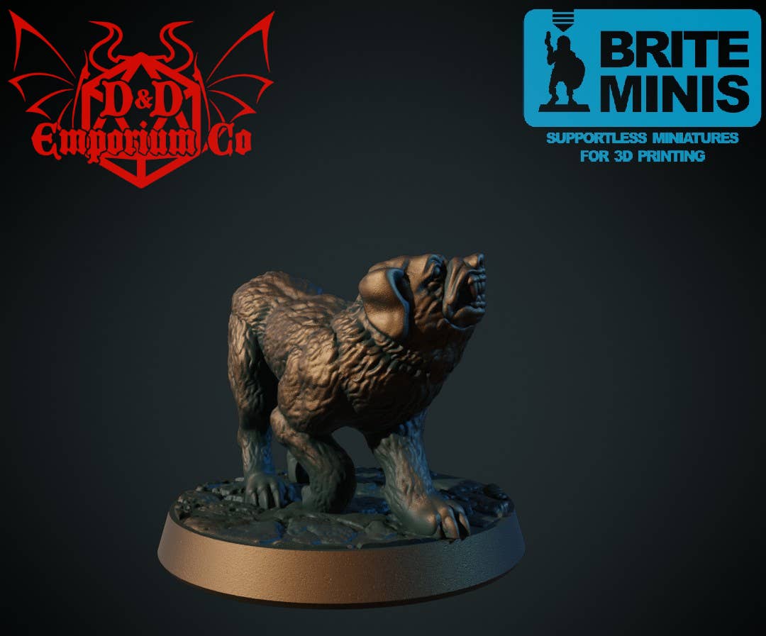 DnD Emporium Co – wholesale Decorative figurine – Resin 3D Printed Dogs Bundle DnD Miniatures3