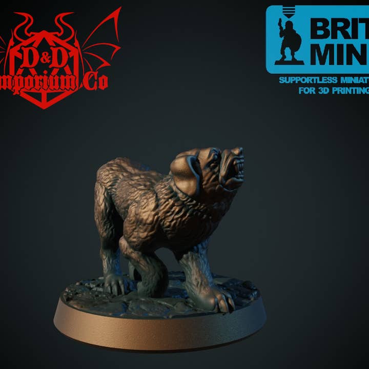 DnD Emporium Co – Großhandel Dekofigur – Harz 3D-gedruckte Hunde-Bundle DnD-Miniaturen3