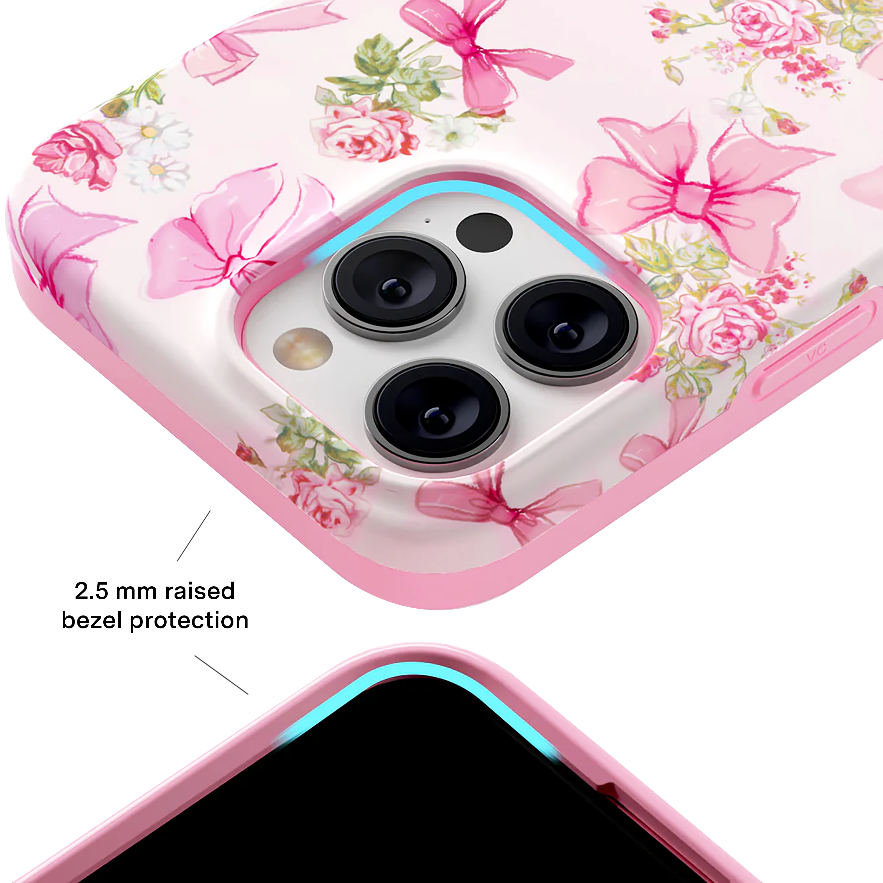 VELVET CAVIAR - Wholesale Phone Case - Women's - iPhone 16 Pro Max MagSafe Case - Posie Pink Bow2