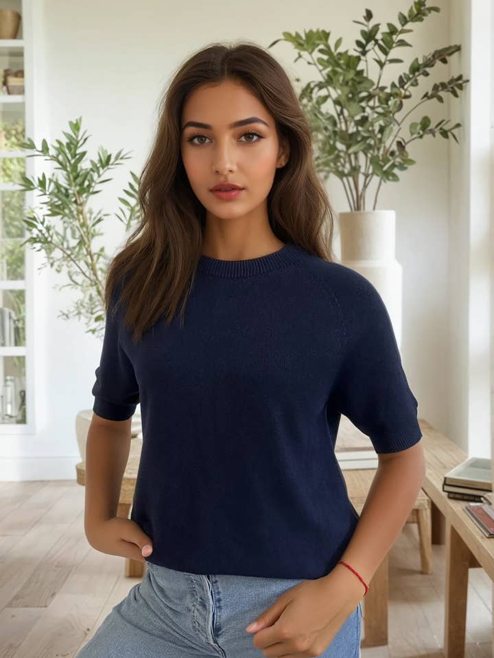 ZAFA PARIS - Wholesale Knit Sweater - Women's - 15P88H24 Knit sweater with cashmere effect4