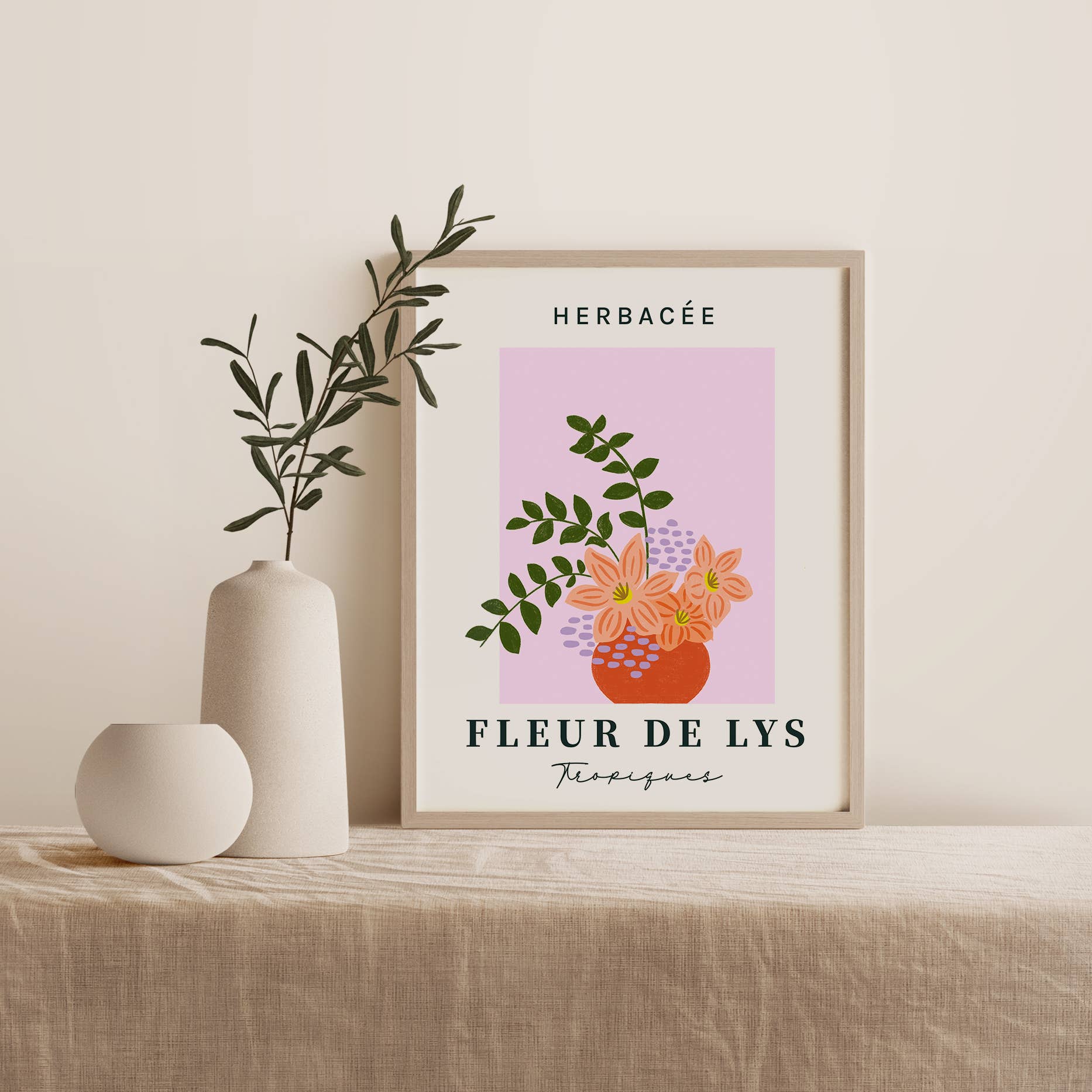 Graphijoy - Wholesale Poster - Fleur de Lys floral poster1