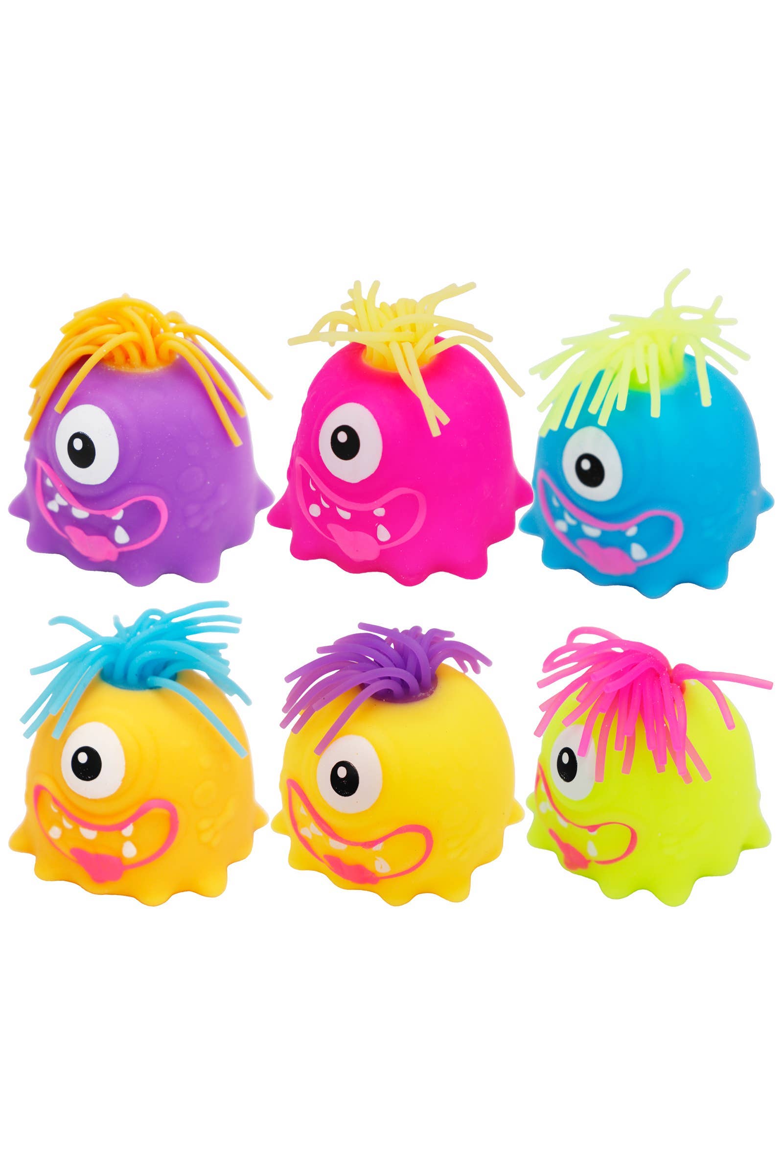ASSORTI Moodle Hair Monster Fluffy Slime Filled Squishy en vente sur Faire2