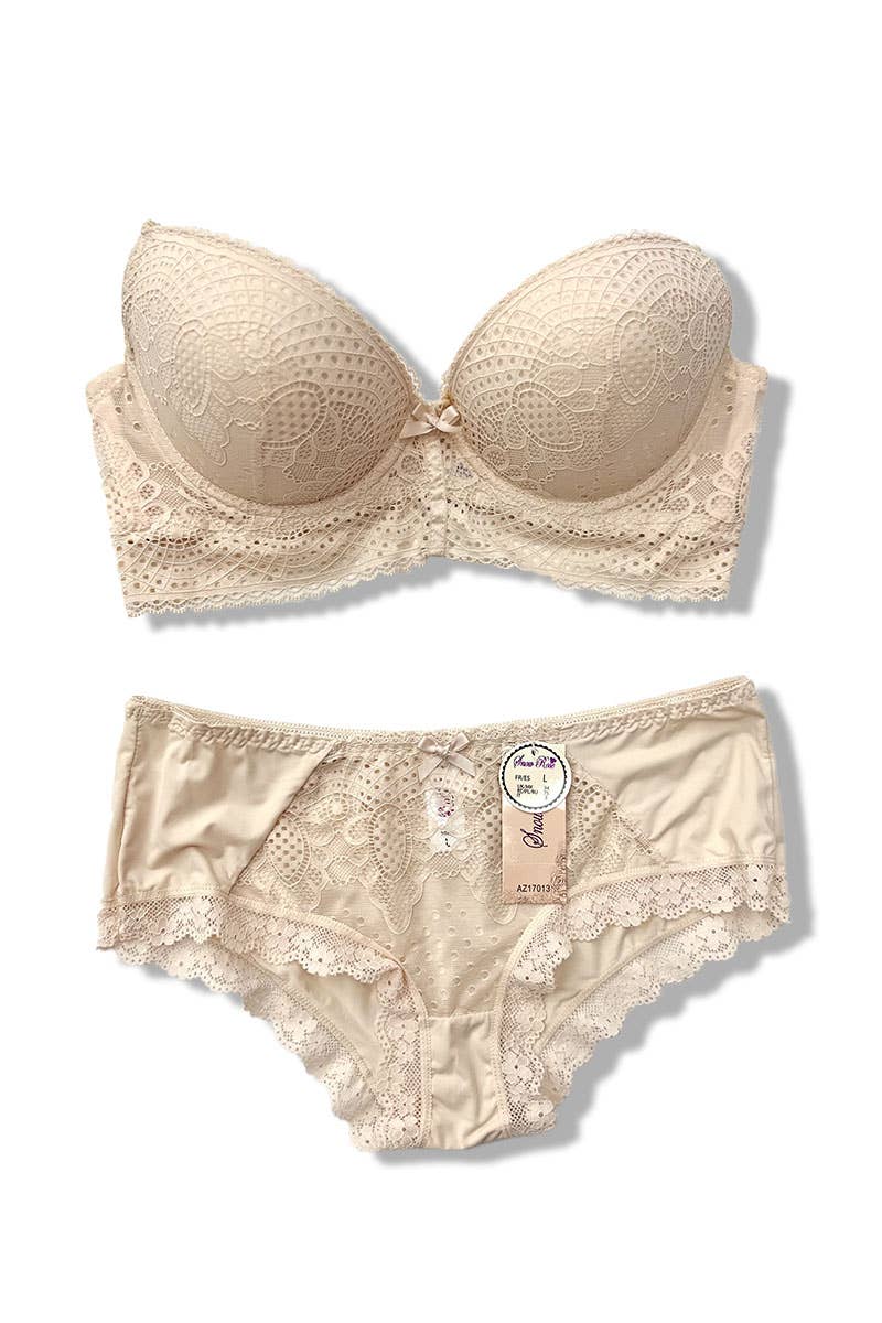 Belle Com'Elle - Wholesale Lingerie Set - Women's - Cup C Bra and Panty Set/AZ160136