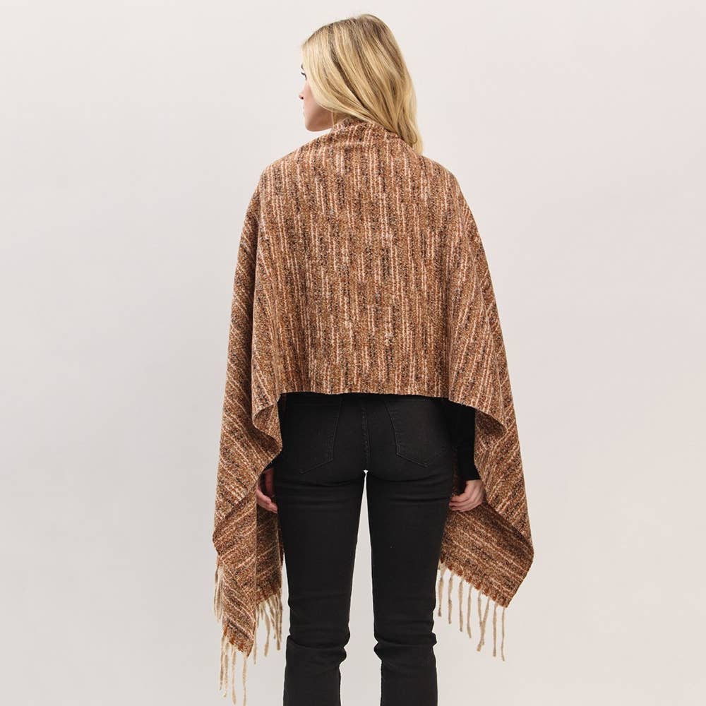 Anarchy Street - Wholesale Scarf - Women's - Soft Multi Tone Fringe Oblong Scarf5