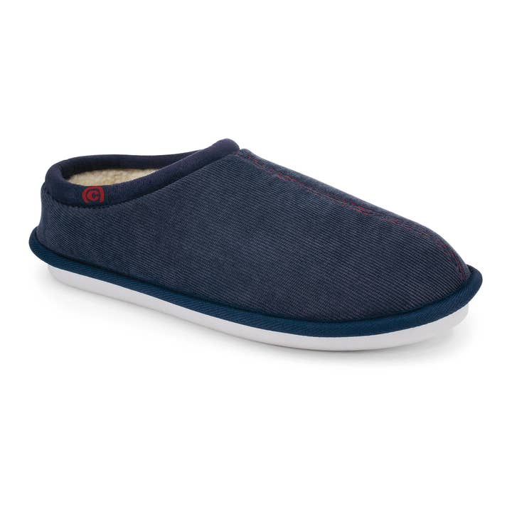 Dillon Slipper™ - Navy Warm and Fuzzy Slipper for wholesale by Cobian USA
