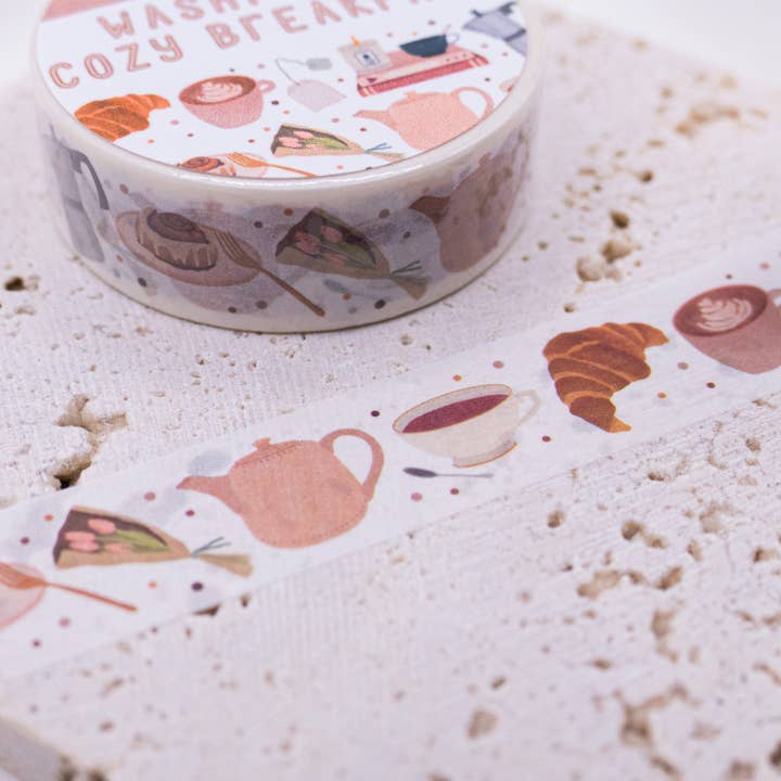 Tilda&Theo - Wholesale Washi Tape - Washi tape breakfast coffee tape breakfast brunch5