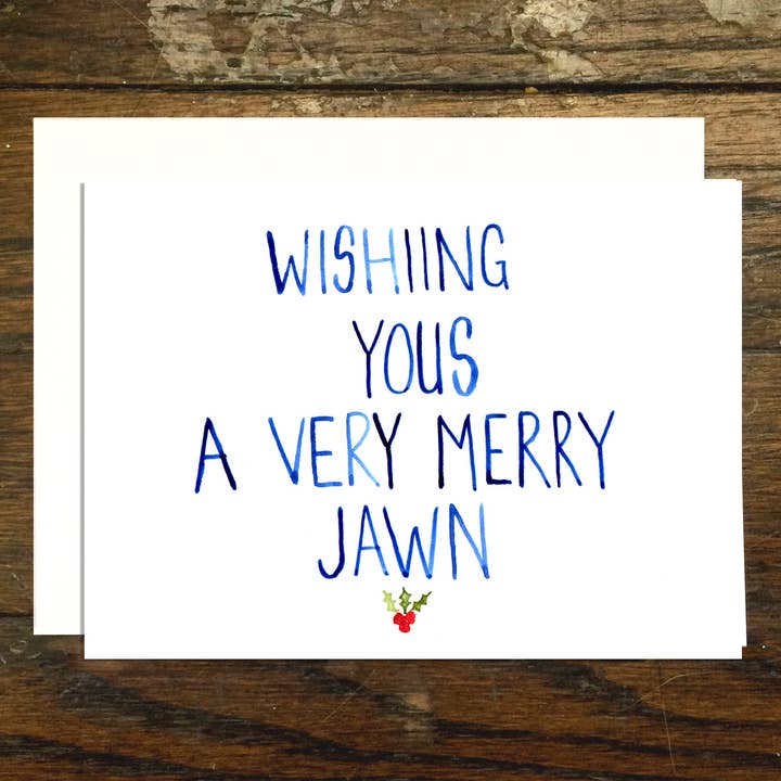 Philly Jawn Holiday Greeting Card for wholesale by Kimmy Makes Things