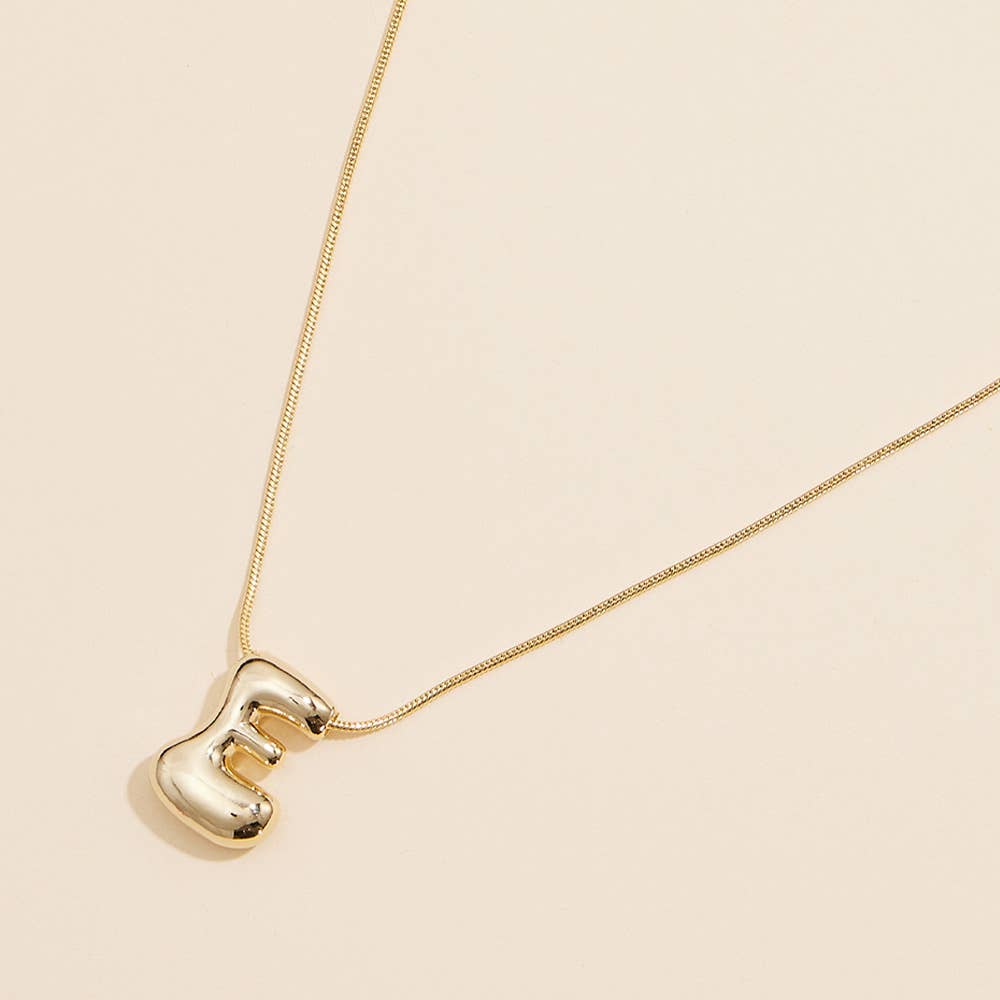 Sensibling Corp. - Vente Colliers à pendentif - Colliers Monogrammes Bulles Lettres Variées Trempés Or 18K2