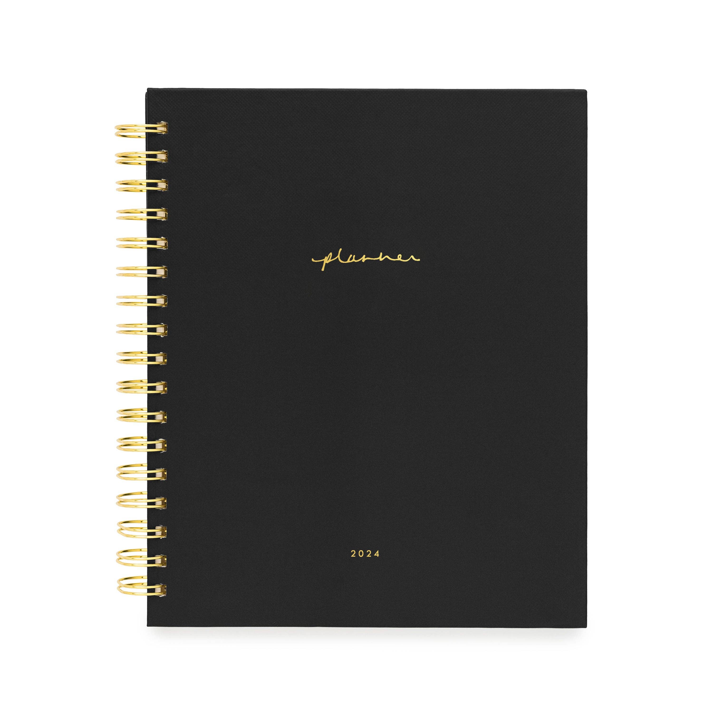 Wholesale Signature Spiral Planner, Black, 2024 for your store - Faire