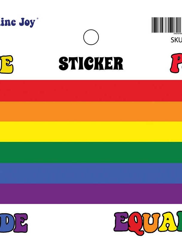 Rainbow Pride Multi Sticker 5" for wholesale by Sunshine Joy