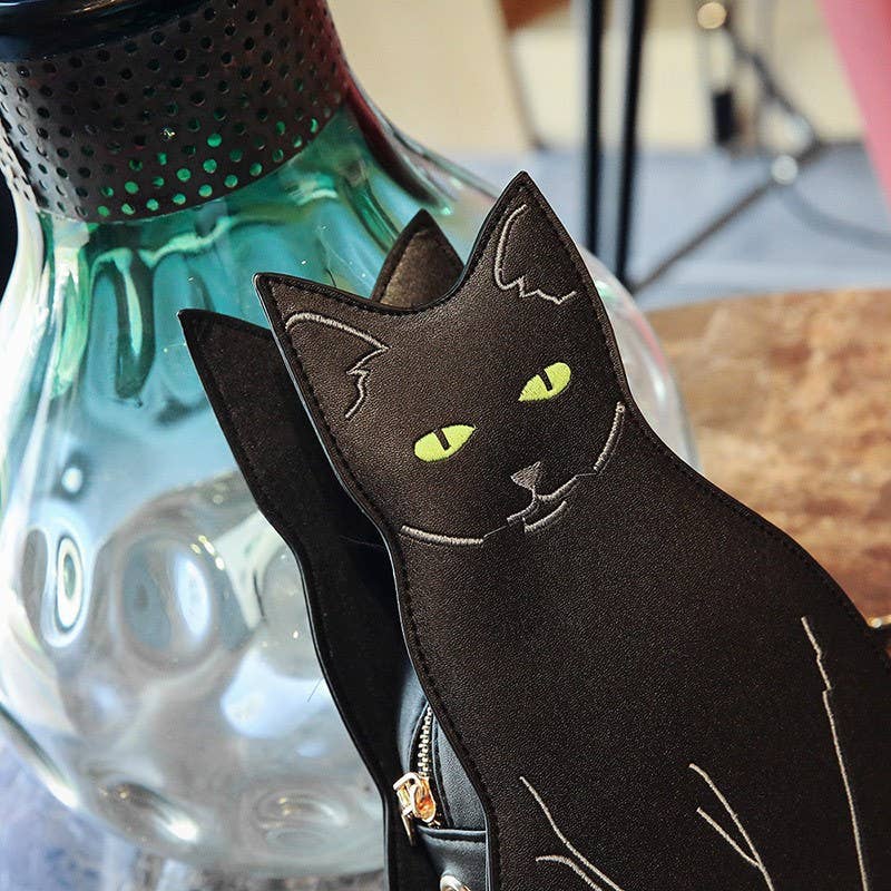 Gothic Creative Black Cat Crossbody Bag for wholesale on Faire1